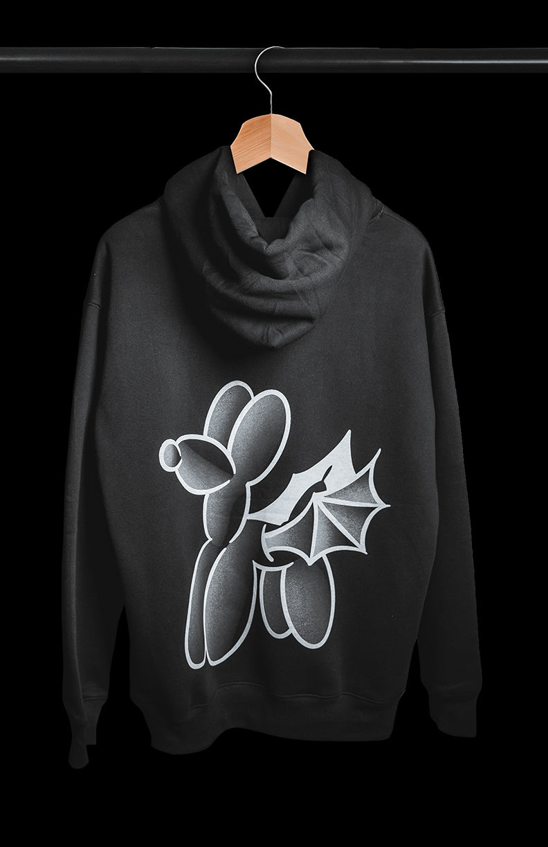 Black "Desigual" Oversized Hoodie