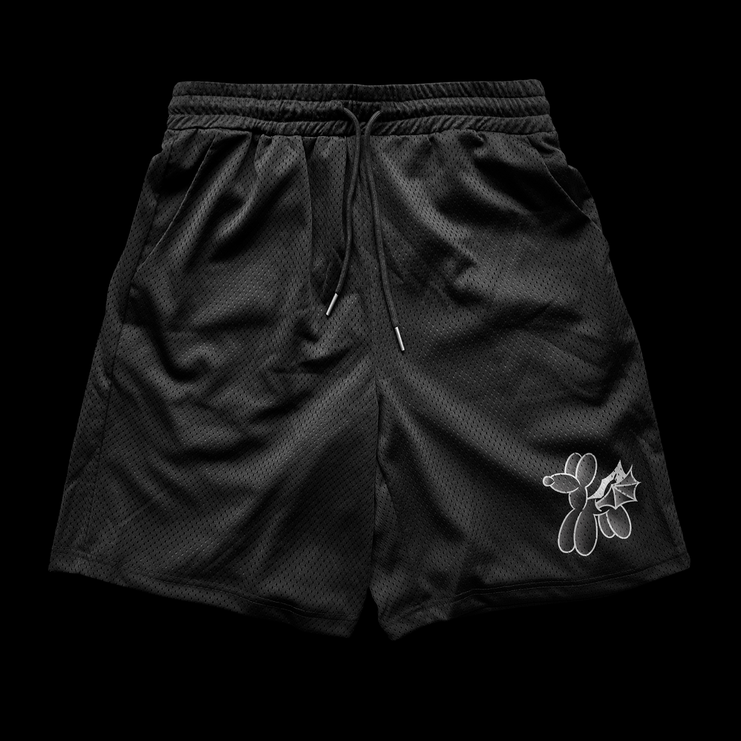 Black "Desigual" Mesh Shorts