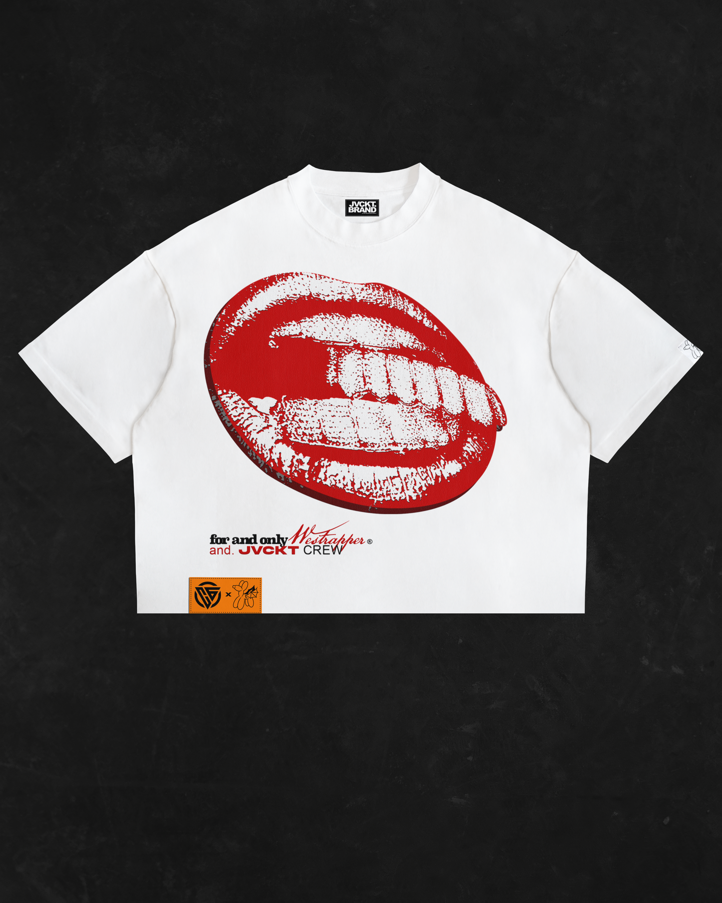 WESTRAPPER® White “KISS” T-Shirt