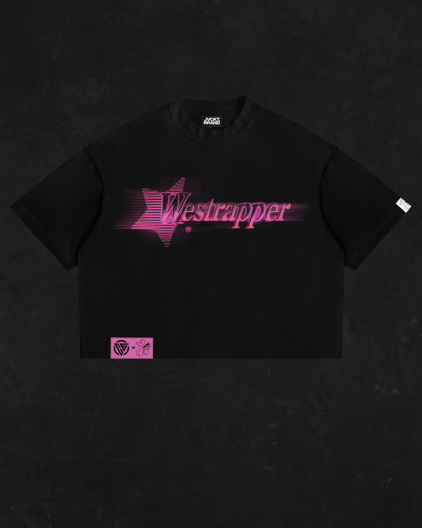 WESTRAPPER® Black “ROSÉ” T-Shirt