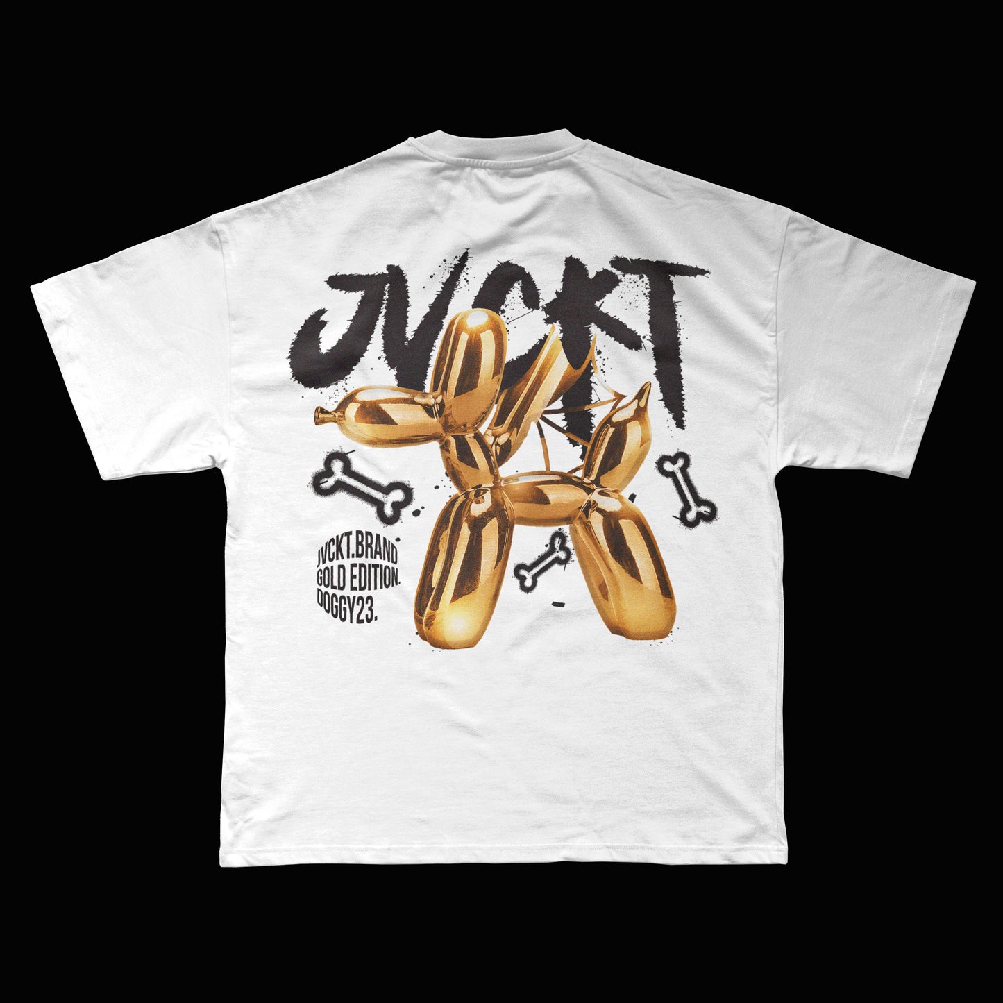 White “Gold Edition” Oversized T-Shirt